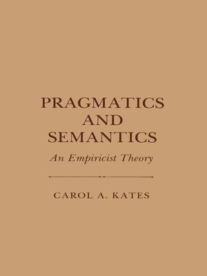 cover image of Pragmatics and Semantics